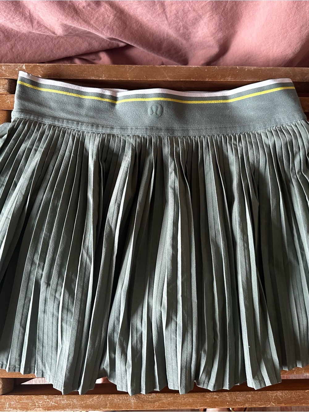 lululemon athletica Pleated Athletic Skirt in Sage Green - Picture 2 of 4